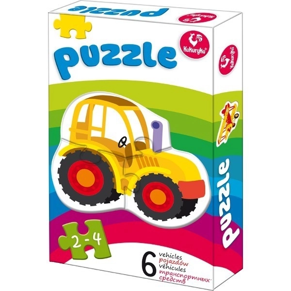 Puzzle per bambini Veicoli KUKURYKU 6 in 1