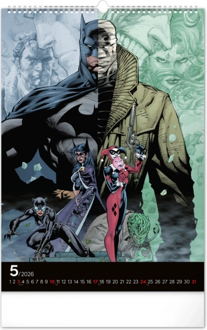 Calendario da parete Batman Dark 2026