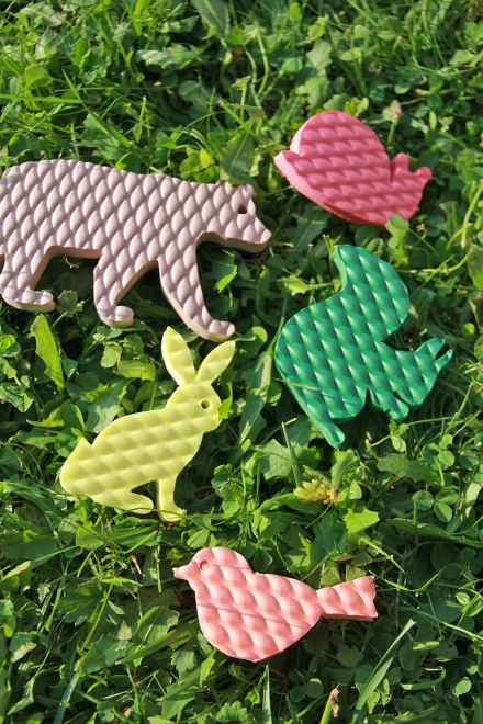 Adesivi d'acqua - Animali di schiuma per il bagno - Foresta