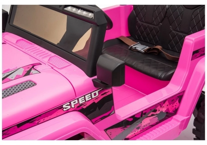 Auto elettrico rosa