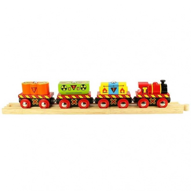 Locomotiva con Carico Pericoloso Bigjigs Rail