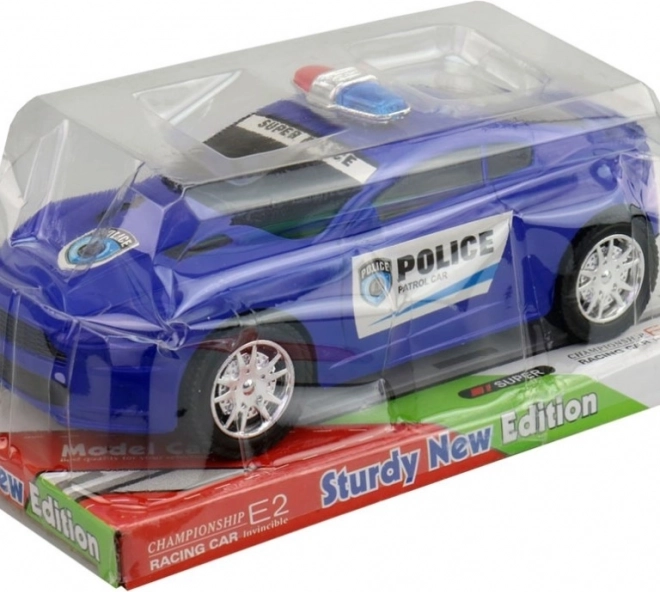Auto della polizia a inerzia