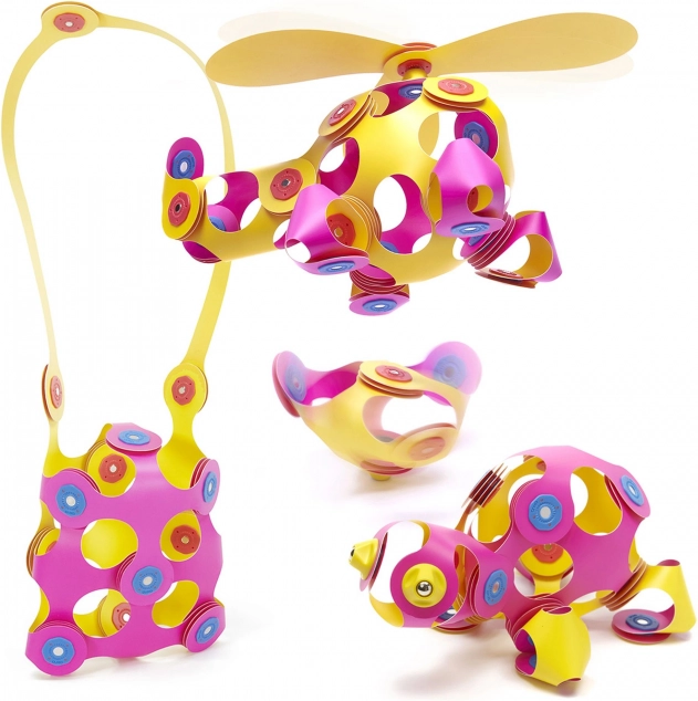 Stabile magnetico CLIXO rosa e giallo