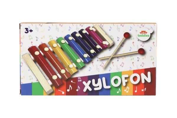 Xilofono colorato per bambini in legno e metallo