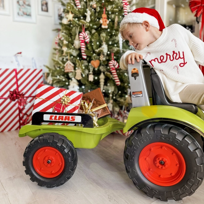 Trattore a pedali FALK Claas Arion 430 con rimorchio