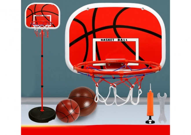 Canestro da basket per bambini da giardino 139 cm