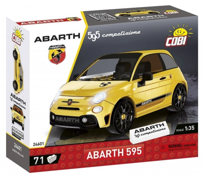 Modello Abarth 595 Competizione in mattoncini