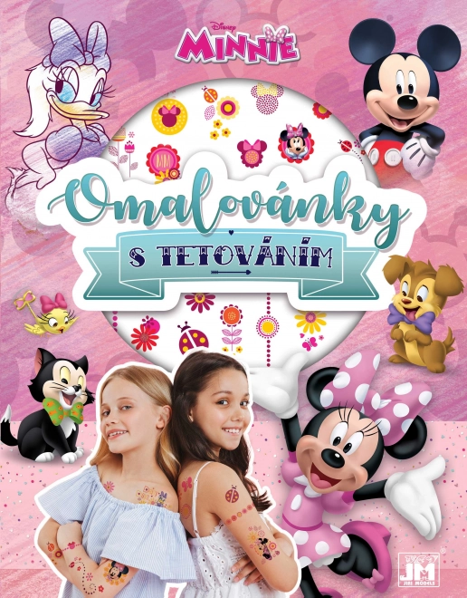 Libro da colorare con tatuaggi di Minnie