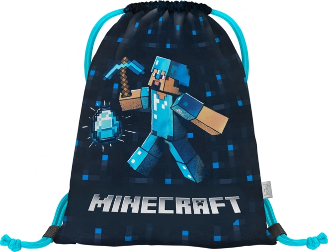 Sacca Minecraft Ascia Blu