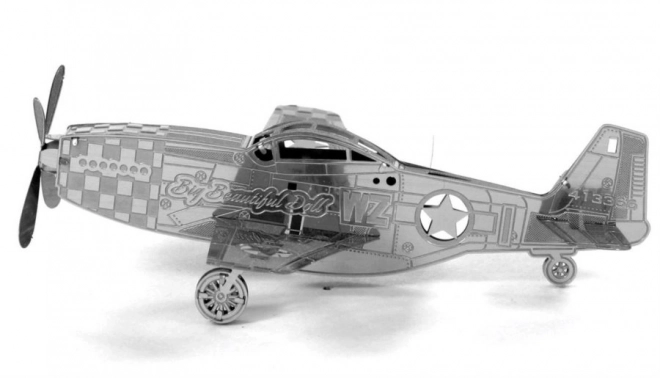 Puzzle 3D Metal Earth Aereo Mustang P-51