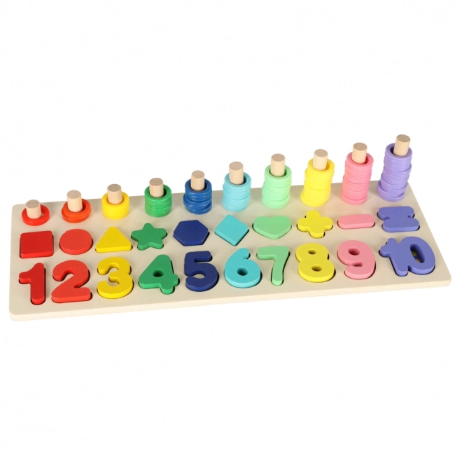 Montessori Sorter e Abaco in Legno 3 in 1