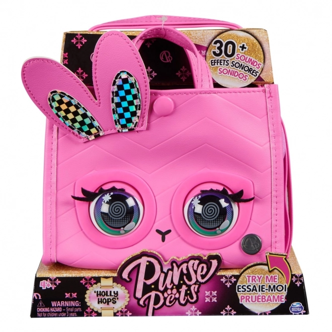 Borsa interattiva coniglio Purse Pets