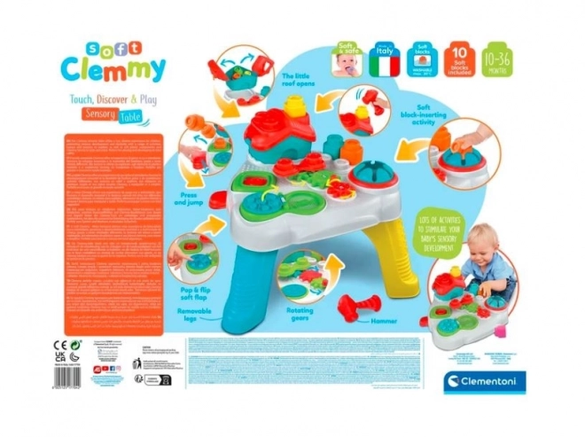 Tavolo Sensoriale per Bambini CLEMENTONI Soft Clemmy