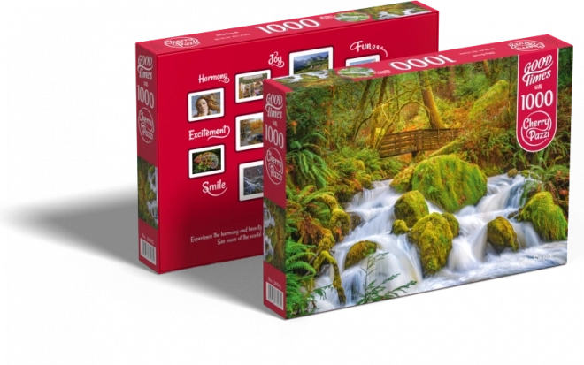 Puzzle Cascata nella Foresta 1000 Pezzi