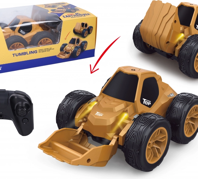 Bulldozer RC con ribaltamento a telecomando 20 cm