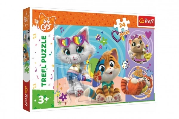 Puzzle MAXI 24 pezzi Gatti Felici