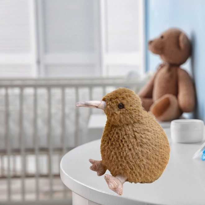Uccellino di peluche Kiwi marrone 21 cm