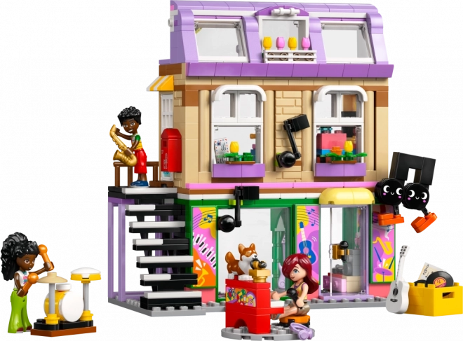 LEGO Friends negozio di strumenti musicali e appartamento