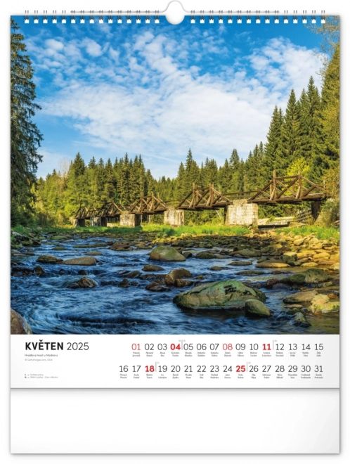 Calendario Murale Šumava 2025