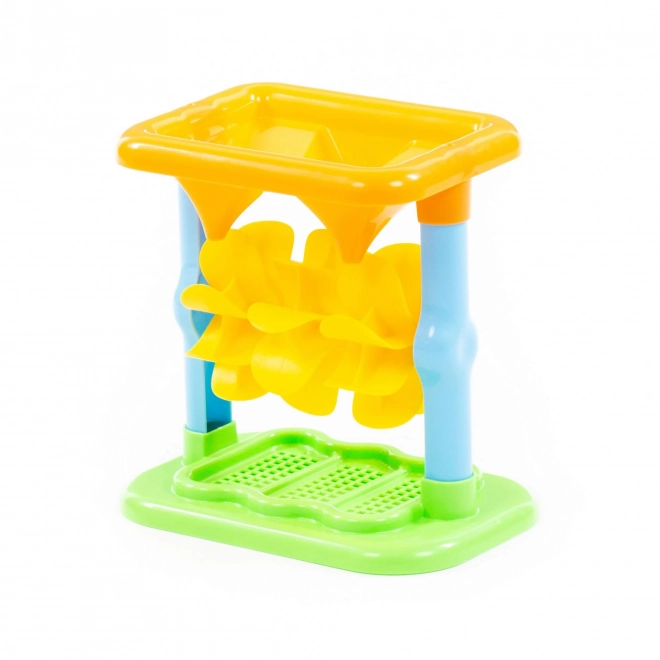 Mulino da gioco colorato per sabbia e acqua