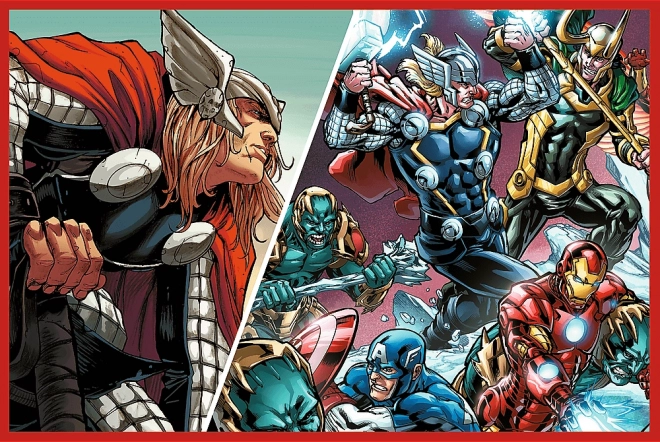 Puzzle 2x200 Pezzi Difensori del Mondo Avengers Marvel