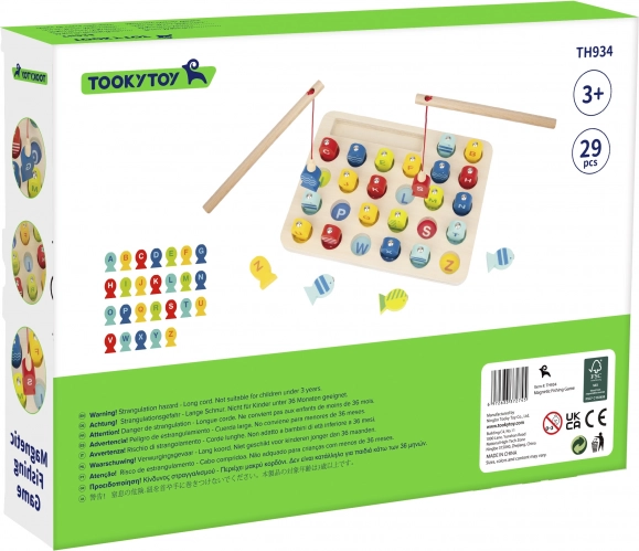 Gioco di Pesca in Legno con Lettere Tooky Toy