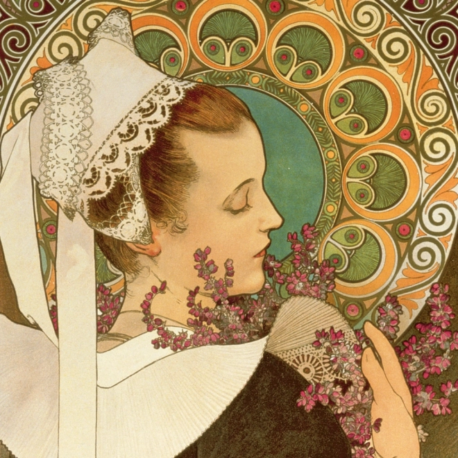 Calendario per appunti Alfons Mucha 2026