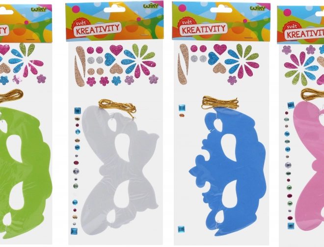 Set creativo – crea la tua maschera con cordino e decorazioni