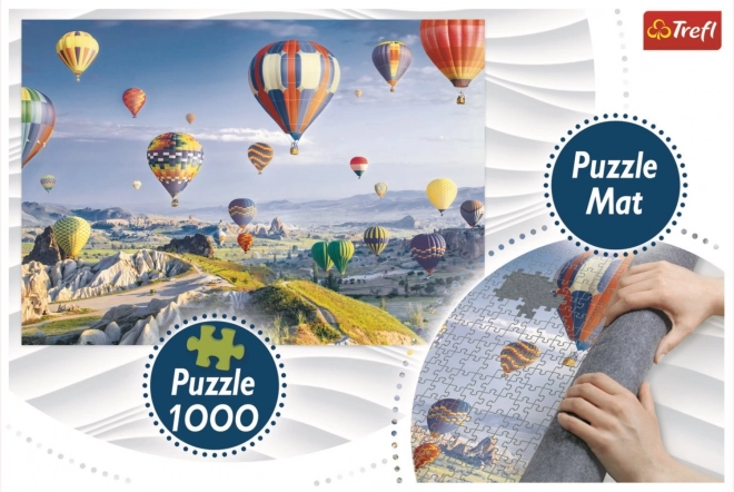 Puzzle Mongolfiere sopra la Cappadocia + Tappetino TREFL