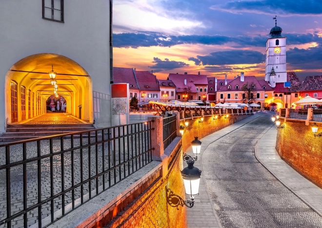 Puzzle Piazza Piccola, Sibiu, Romania 1000 pezzi