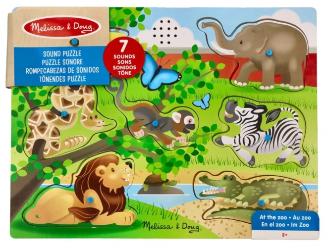 Puzzle sonori animali dello zoo