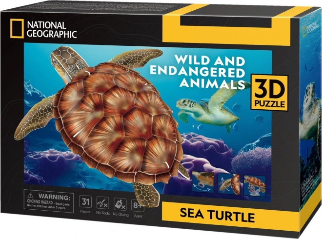 Puzzle 3D Tartaruga Marina National Geographic