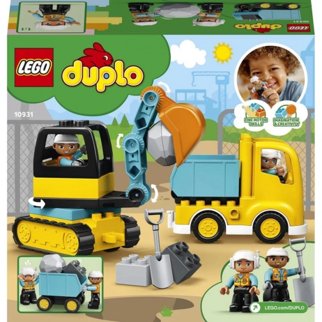 Lego Duplo - Camion e Escavatore cingolato