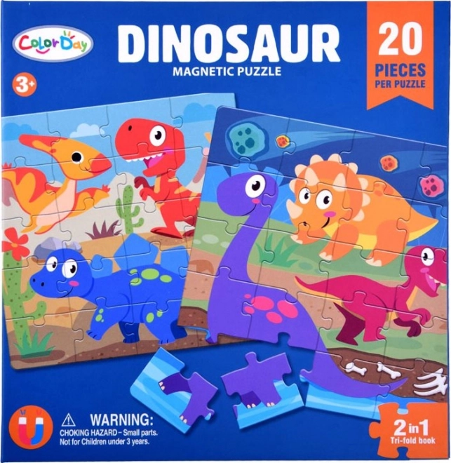 Puzzle Magnetici Dinozauri a Libro