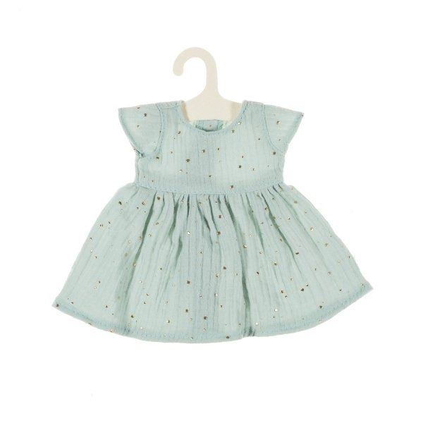 Vestito muslin per bambola 38 cm menta