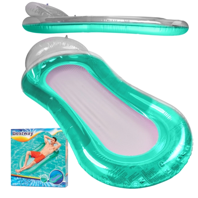 Materasso gonfiabile per nuoto con rete Bestway menta