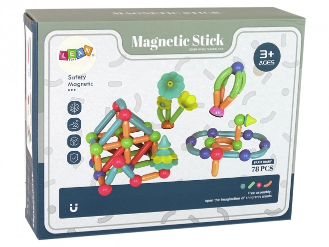 Blocchi magnetici da costruzione in plastica