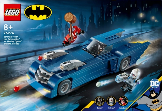 Batman e Batmobile contro Harley Quinn e Mr. Freeze