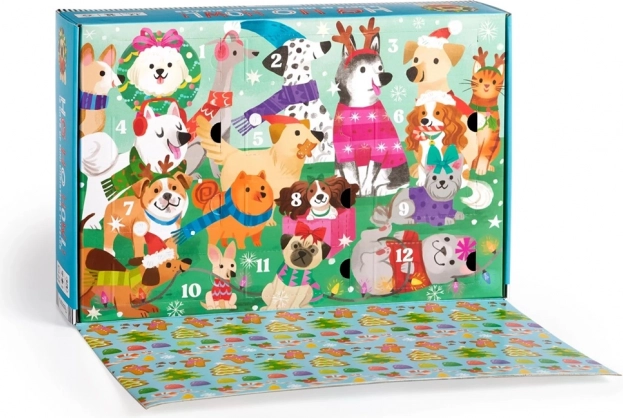 Puzzle del conto alla rovescia pre-natalizio set 12 pezzi