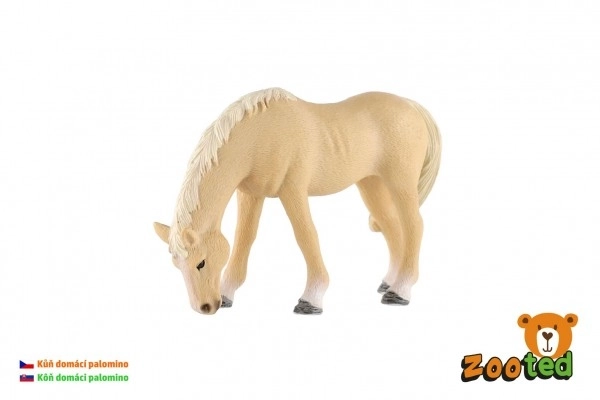 Cavallo Da Fattoria Palomino Yegua In Plastica 13cm Zooted