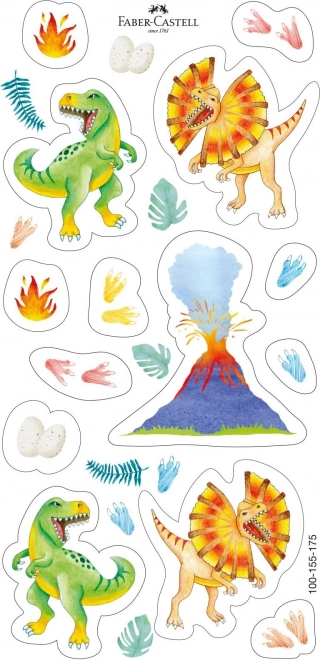 Faber-Castell pastelli dinosauri set triangolari