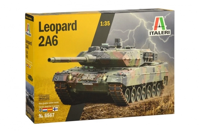 Modello Plastico Carro Armato Leopard 2A6