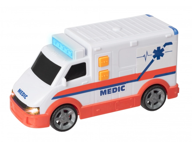 Auto ambulanza con effetti sonori e luminosi