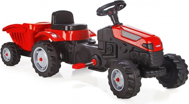 Trattore a pedali Farmer GoTrac Maxi con rimorchio Ruote silenziose