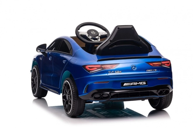 Auto a batteria Mercedes CLA 45s AMG blu metallizzato 4x4