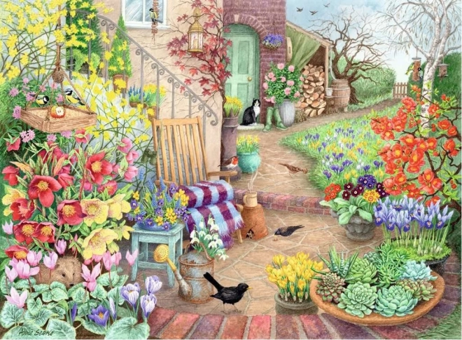 Puzzle Jardiniere Incantevoli 4x500 pezzi