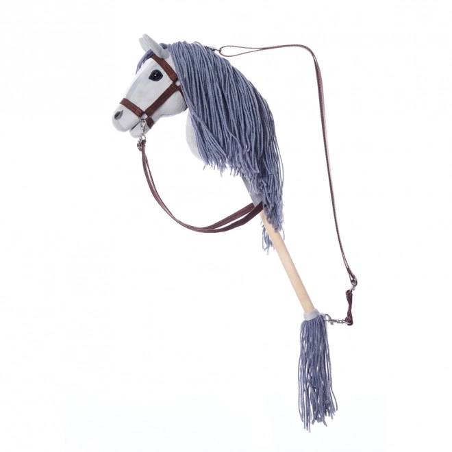 Cavallo a bastone Hoppihorse grigio