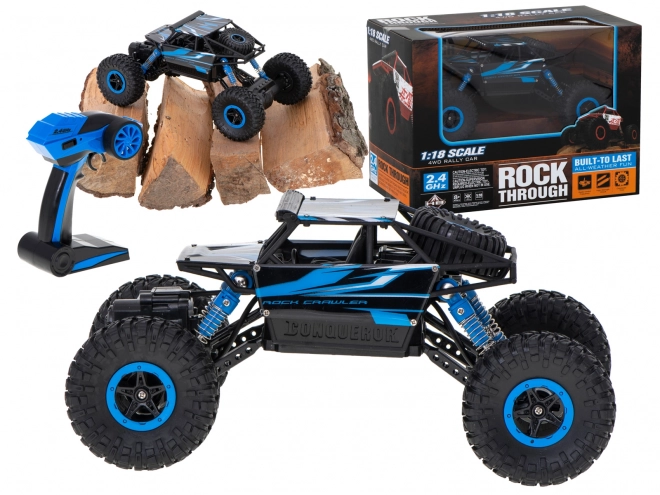 Auto telecomandato RC Rock Crawler blu