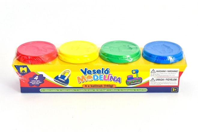 Modeling clay set 4 colori 140g