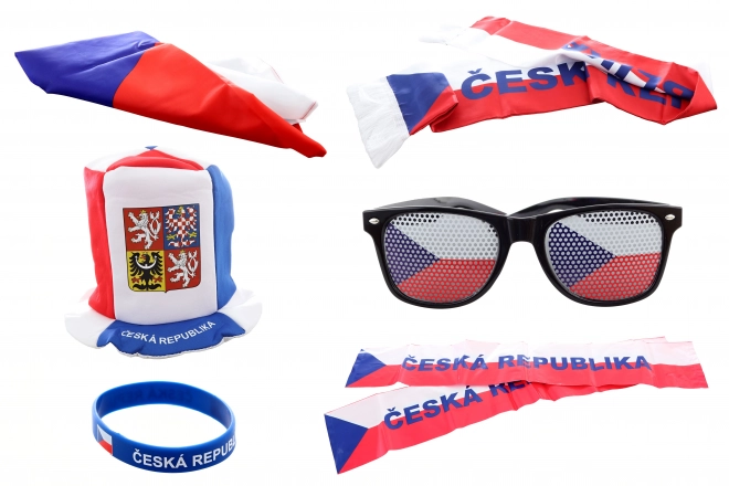 Set tifoseria Repubblica Ceca con cappello